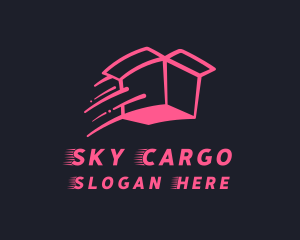 Pink Delivery Box logo design