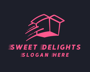 Pink Delivery Box logo design