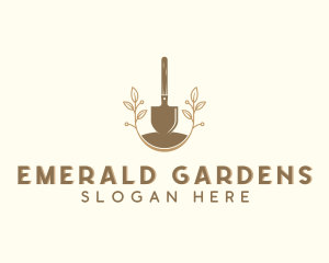 Grass Shovel Landscaping  logo design