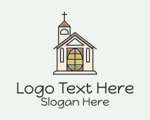 Sunday - Easter Egg Church logo design