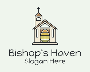 Bishop - Easter Egg Church logo design