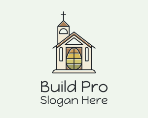 Basilica - Easter Egg Church logo design