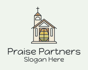 Praise - Easter Egg Church logo design