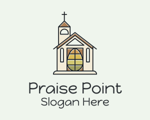 Praise - Easter Egg Church logo design