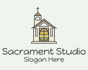 Sacrament - Easter Egg Church logo design