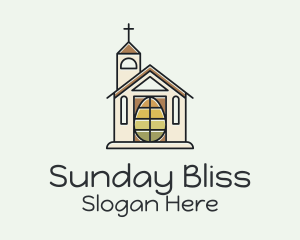 Sunday - Easter Egg Church logo design