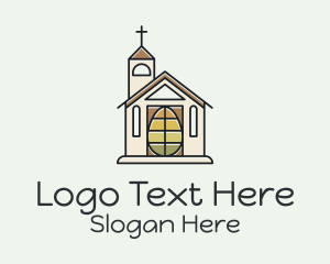 Priest - Easter Egg Church logo design