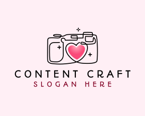 Heart Camera Photography  logo design