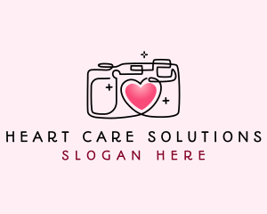 Heart Camera Photography  logo design