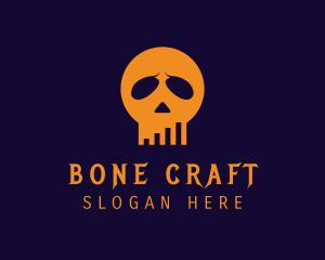 Skeleton - Horror Skull Skeleton logo design