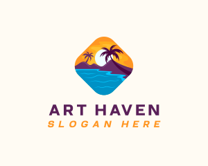 Nature Island Travel logo design