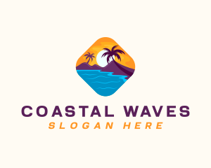 Shore - Nature Island Travel logo design