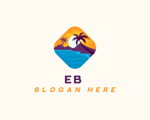 Sea - Nature Island Travel logo design