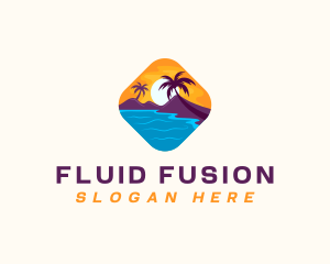 Nature Island Travel logo design