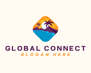 Nature Island Travel logo design