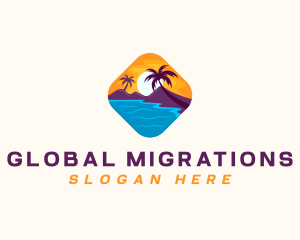 Nature Island Travel logo design