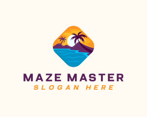 Nature Island Travel logo design