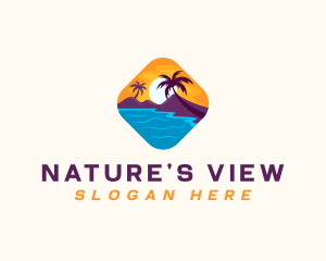 Scenic - Nature Island Travel logo design