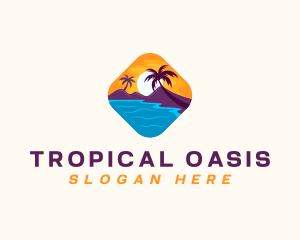 Nature Island Travel logo design