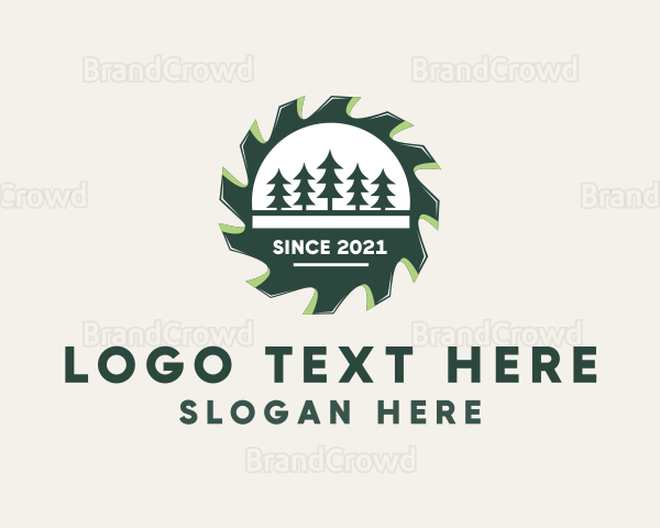 Pine Forest Saw Logo