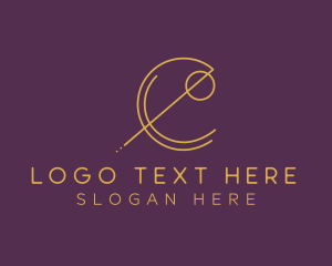 Elegant Geometric Letter E Logo