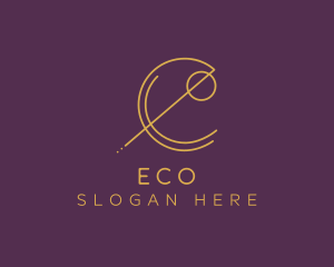 Elegant Geometric Letter E logo design
