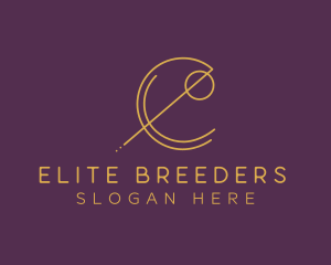 Elegant Geometric Letter E logo design