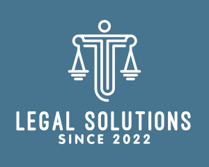 Law Scale Judiciary  logo design