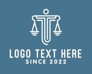 Law Enforcer - Law Scale Judiciary logo design