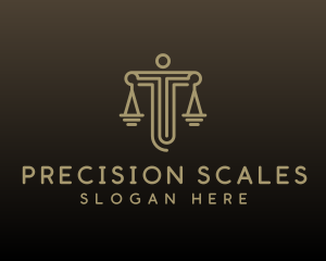 Law Scale Judiciary  logo design