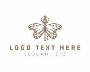 Specialty Shop - Butterfly Insect Key logo design