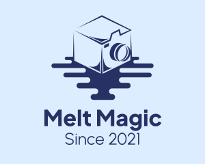 Melt - Cube Camera Melt logo design