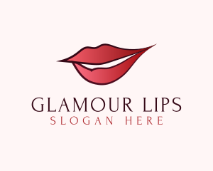 Lips Makeup Salon logo design