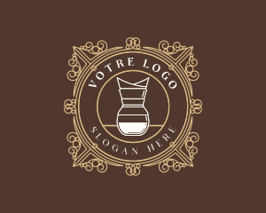 Drip - Coffee Drip Brew Cafe logo design