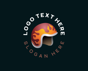 Safety - Safety Flame Helmet logo design