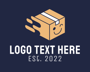 Delivery - Logistic Smiley Box logo design