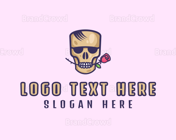 Skull Rose Avatar Logo