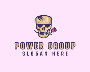 Skull Rose Avatar Logo