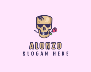 Skull Rose Avatar logo design