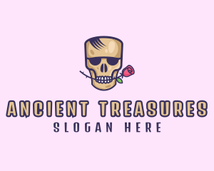 Skull Rose Avatar logo design