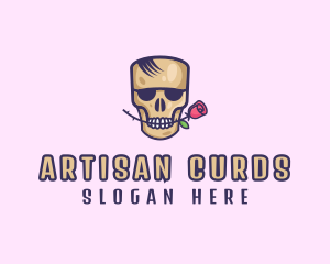 Skull Rose Avatar logo design