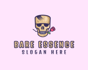 Skull Rose Avatar logo design