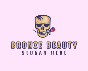 Skull Rose Avatar logo design