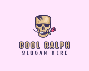 Skull Rose Avatar logo design