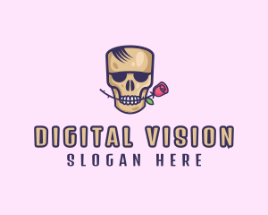 Avatar - Skull Rose Avatar logo design