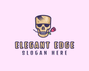 Suave - Skull Rose Avatar logo design