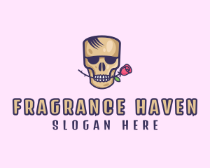 Skull Rose Avatar logo design