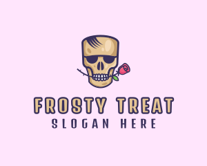 Skull Rose Avatar logo design