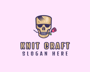 Skull Rose Avatar logo design