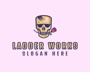 Skull Rose Avatar logo design